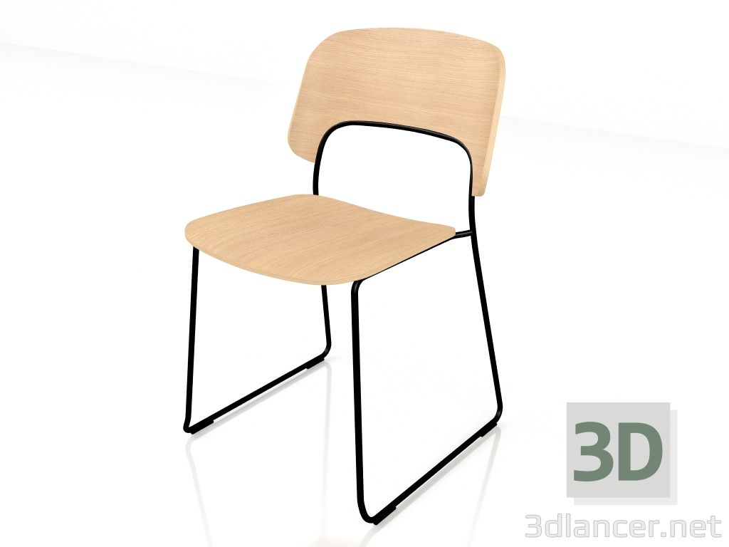 modèle 3D Chaise de réunion Afi AF04 - preview