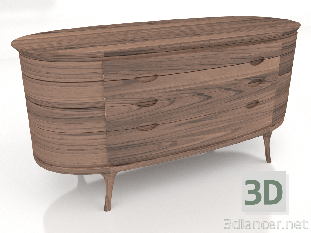 3d model Ainda chest of drawers - preview
