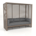 3d model Al Fresco sofa with aluminum frame (Bronze) - preview