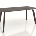 3d model Mesa de comedor BRASKO 1600x800x750 mm (roble oscuro) - vista previa