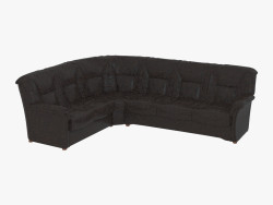 Leather Corner Sofa (2C3)