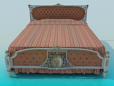 3d model King Bed - preview 3d model King Bed - preview