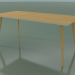 modello 3D Tavolo rettangolare 3505 (H 74 - 180x90 cm, M02, rovere naturale, opzione 2) - anteprima