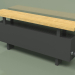 3d модель Конвектор - Aura Bench (240х1000х146, RAL 9005) – превью