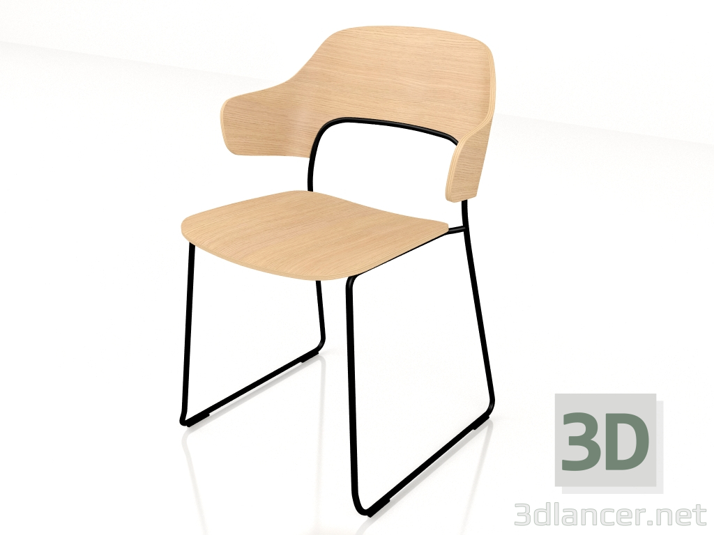 modèle 3D Chaise de réunion Afi AF05 - preview