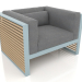 3 डी मॉडल लाउंज कुर्सी (नीला ग्रे) - पूर्वावलोकन
