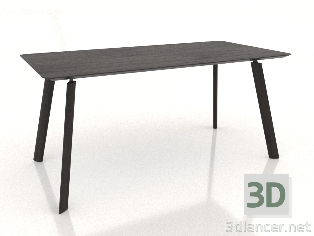 3d model Mesa de comedor BRASKO 1600x800x750 mm (roble wengué) - vista previa