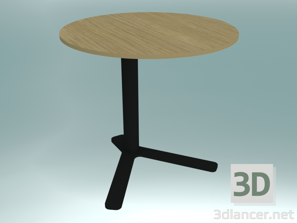 modello 3D Tavolino rotondo con altezza regolabile YO T80 (Ø50 H52 ÷ 70) - anteprima