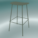 3d model Bar stool with Fiber tube base (H 75 cm, Dusty Green) - preview