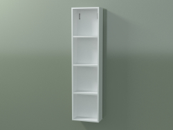 Wall tall cabinet (8DUAEA01, Glacier White C01, L 24, P 12, H 96 cm)