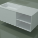 3d model Washbasin with drawer and compartment (06UC734S2, Glacier White C01, L 120, P 50, H 48 cm) - preview