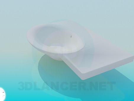 3d модель Овальний рукомийник – превью 3d модель Овальний рукомийник – превью