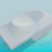 modello 3D Vanità ovale - anteprima