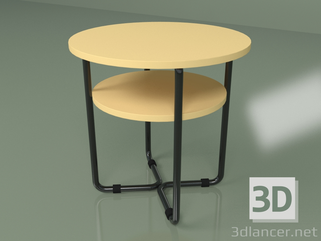 3d модель Журнальний стіл (жовта охра) – превью