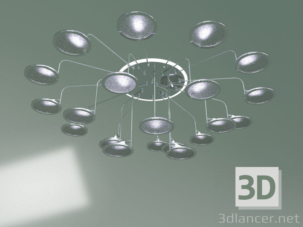 modello 3D Lampadario a soffitto 80109-21 (cromo) - anteprima