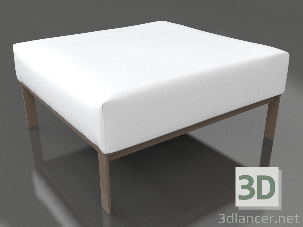 modèle 3D Module canapé, pouf (Bronze) - preview