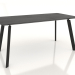 3d model Mesa de comedor BRASKO 1600x800x750 mm (roble negro) - vista previa