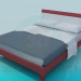 3d модель Двухспальная кровать – превью