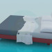 3D modeli Çift Kişilik Yatak - önizleme