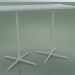 modèle 3D Table rectangulaire avec base double 5517, 5537 (H 105 - 69x139 cm, Blanc, V12) - preview