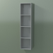 3d model Wall tall cabinet (8DUAEA01, Silver Gray C35, L 24, P 12, H 96 cm) - preview