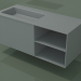 3d model Washbasin with drawer and compartment (06UC734S2, Silver Gray C35, L 120, P 50, H 48 cm) - preview