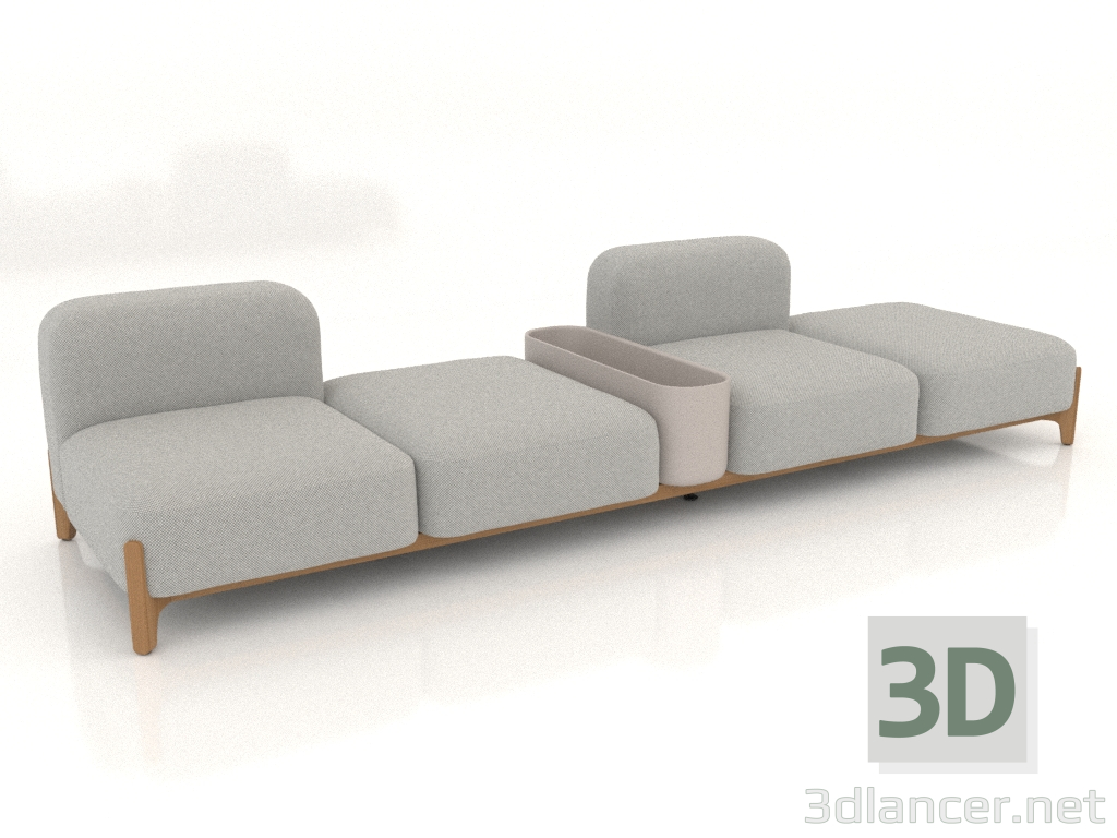 3D modeli Modüler kanepe (bileşim 16) - önizleme