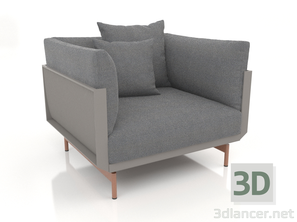 3D Modell Sessel (Quarzgrau) - Vorschau