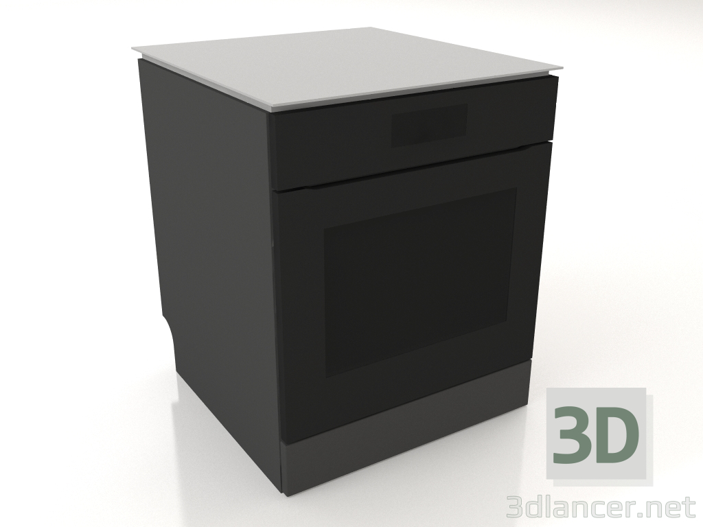 3d модель Духовка 60 см (black) – превью