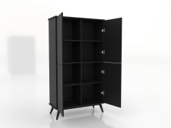 Cabinet 5 1000x450x1800 mm (open, black RAL 9005)