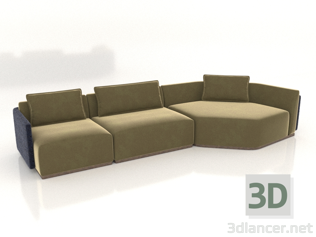 3d model Sofá DOMUS No. 3 - vista previa 3d model Sofá DOMUS No. 3 - vista previa