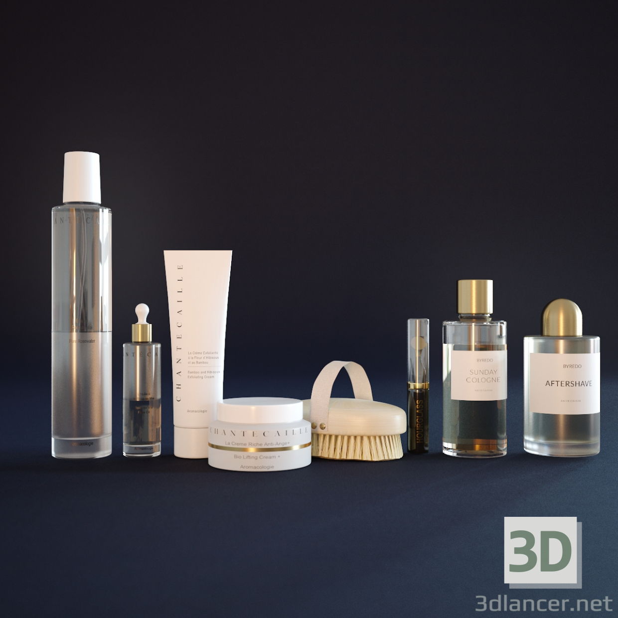3d model cosmetics for bathroom - preview