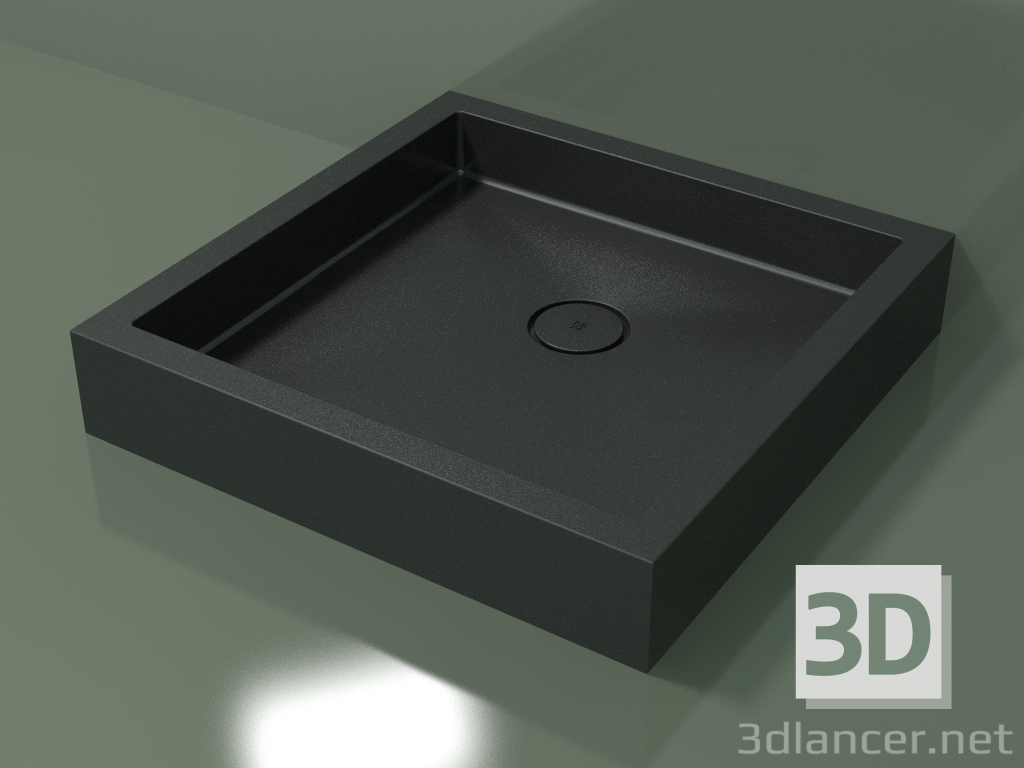 modello 3D Piatto doccia Alto (30UA0127, Deep Nocturne C38, 80x80 cm) - anteprima