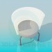 3d model Chair with transparent back - preview