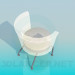3d model Chair with transparent back - preview