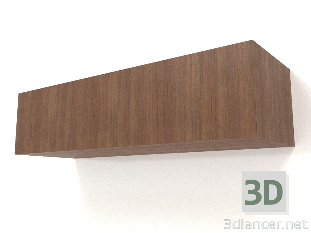modello 3D Mensola pensile ST 06 (2 ante, 1000x315x250, legno marrone chiaro) - anteprima