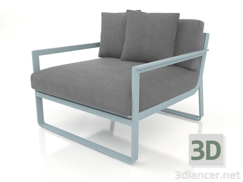 3d модель Крісло для відпочинку (Blue grey) – превью