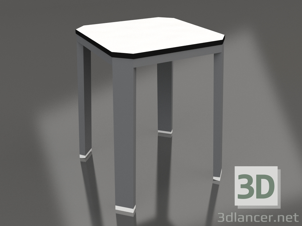 3d model Low stool (Anthracite) - preview