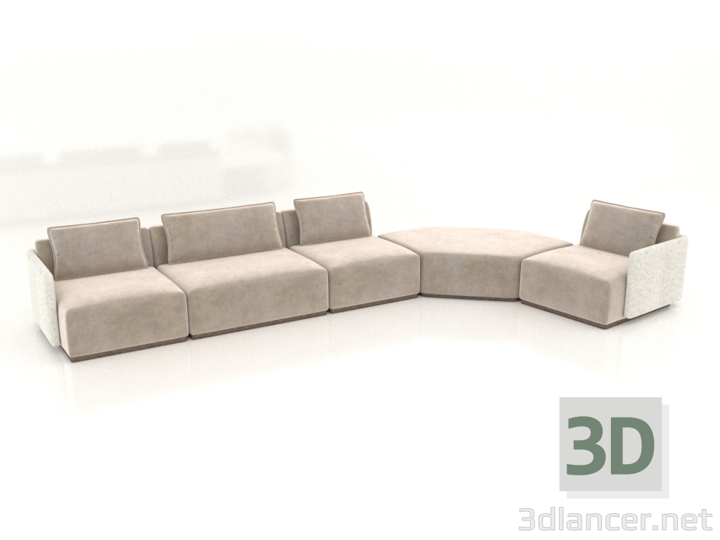 3D Modell Sofa DOMUS Nr. 2 - Vorschau 3D Modell Sofa DOMUS Nr. 2 - Vorschau