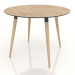 3d model Mesa de comedor BRUNO 1000x1000x750 mm (roble aclarado) - vista previa