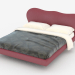 3D modeli Marilyn deri döşemeli çift kişilik yatak - önizleme