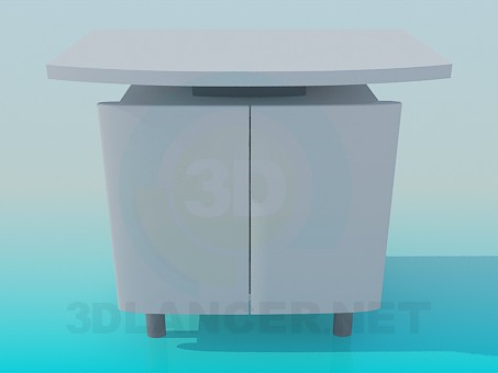 3D Modell TV-Tisch - Vorschau