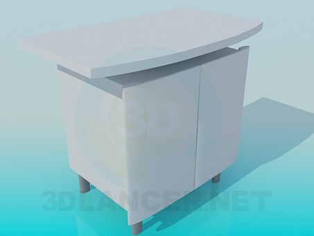 3d model TV table - preview 3d model TV table - preview
