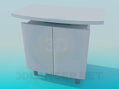 3d model TV table - preview 3d model TV table - preview