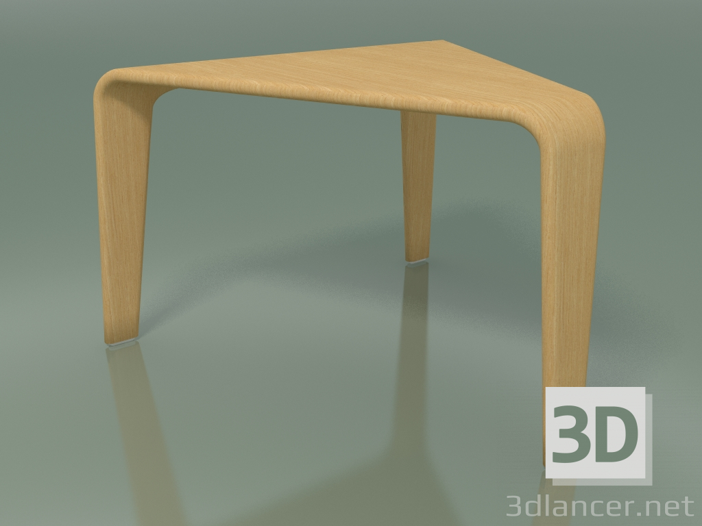 modello 3D Tavolino 3853 (H 36 - 55 x 54 cm, rovere naturale) - anteprima