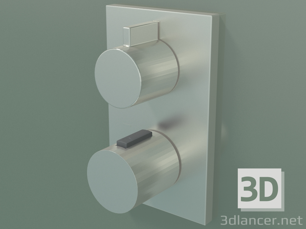3d model Built-in thermostat for shower and bath, with two outlet points (36 426 670-060010) - preview