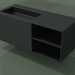 modèle 3D Lavabo avec tiroir et compartiment (06UC734S2, Deep Nocturne C38, L 120, P 50, H 48 cm) - preview