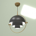 modello 3D Lampada a sospensione Tobias (nero, ottone) - anteprima