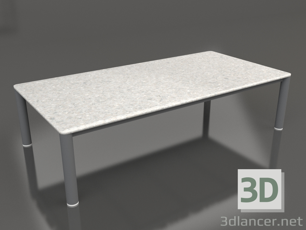 modello 3D Tavolino 70×140 (Antracite, DEKTON Scirocco) - anteprima