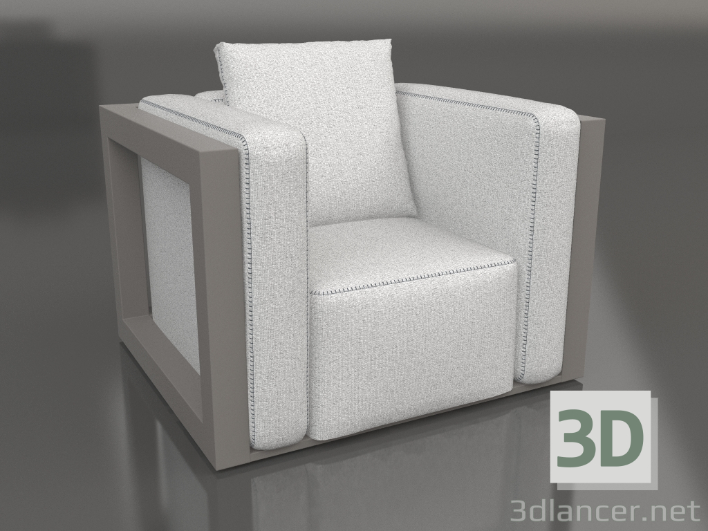 3D Modell Sessel (Quarzgrau) - Vorschau